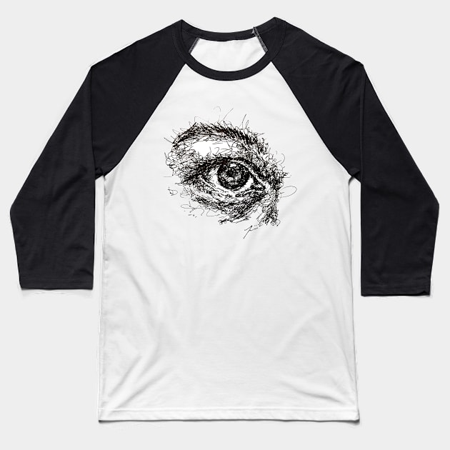 Eye Baseball T-Shirt by jamesjikim